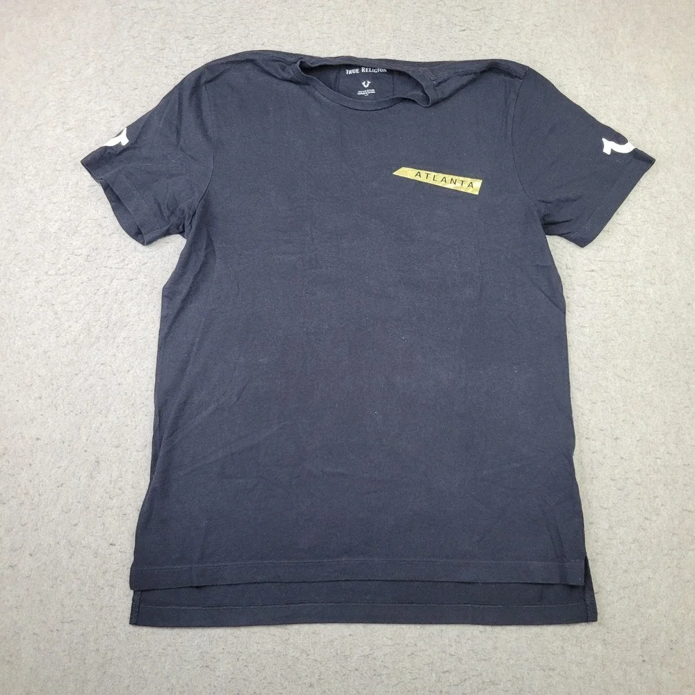 True Religion World Tour 2002 T Shirt Mens L Black Short Sleeve Crew Band